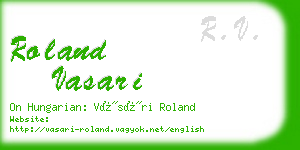 roland vasari business card